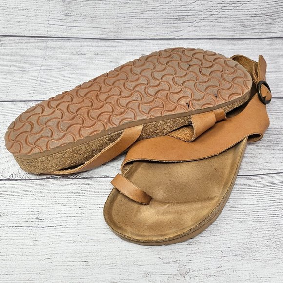 Soludos Womens Maya‎ Sandals Natural Leather Brown Size 10 - Picture 10 of 12